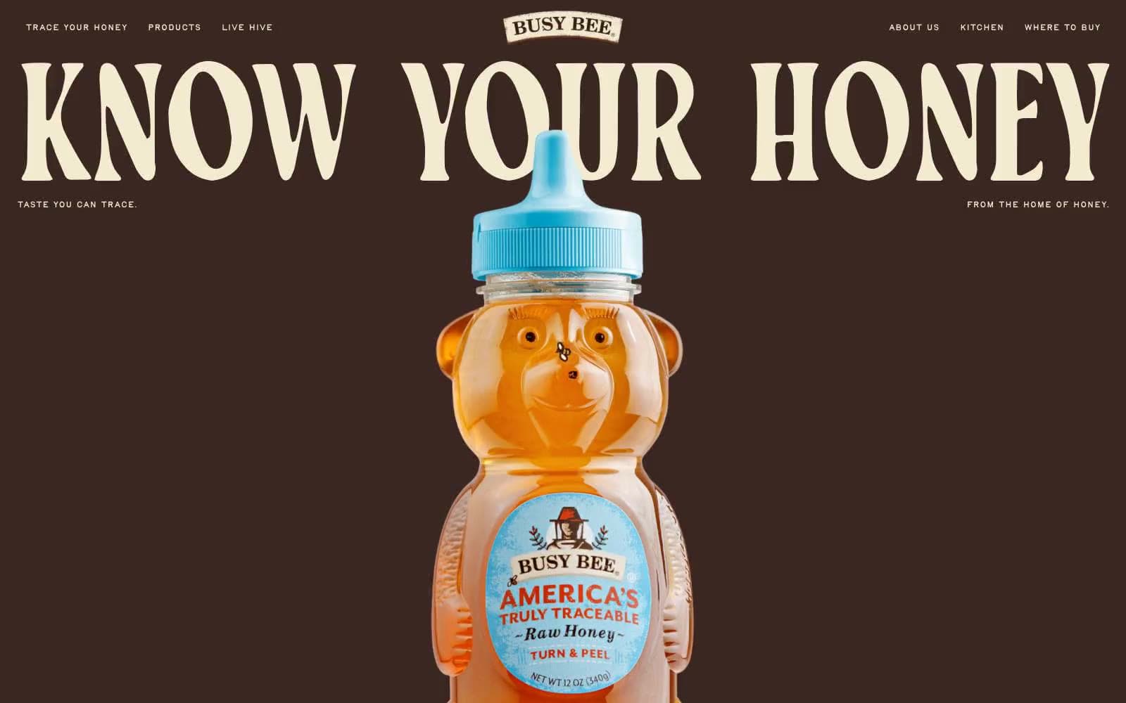 Screenshot of Busy Bee Honey
