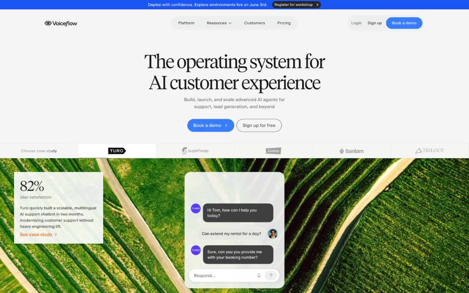 Screenshot of Voiceflow