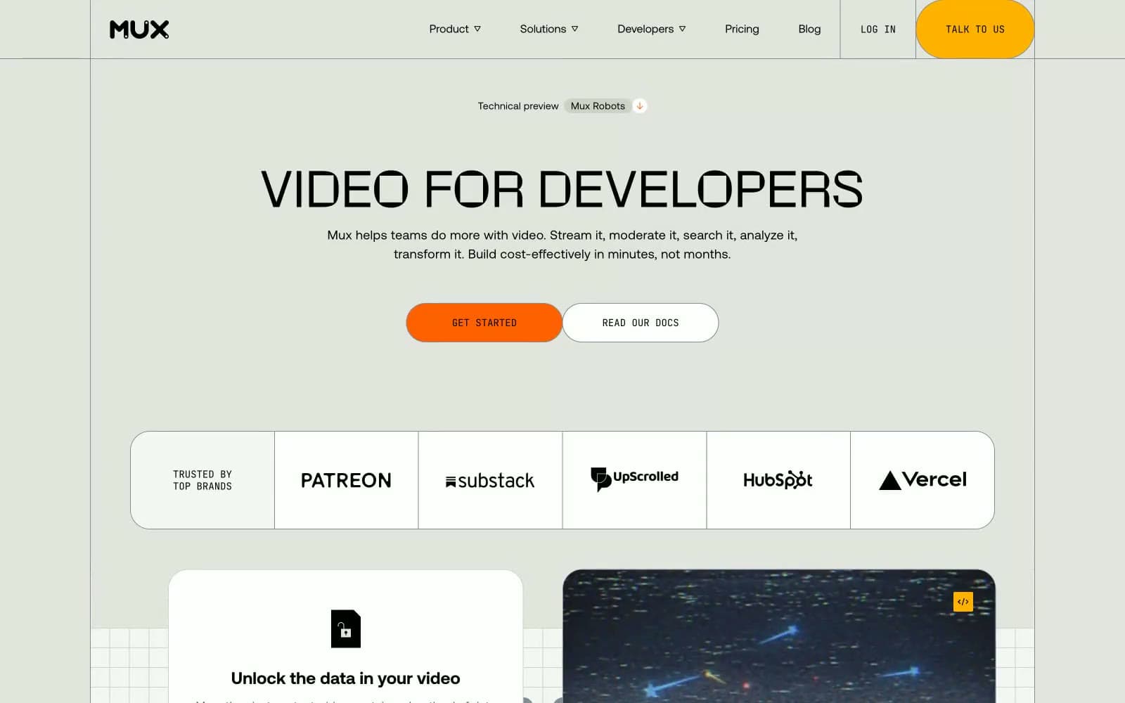 Screenshot of Mux