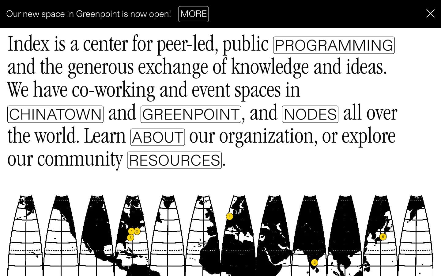Screenshot of Index