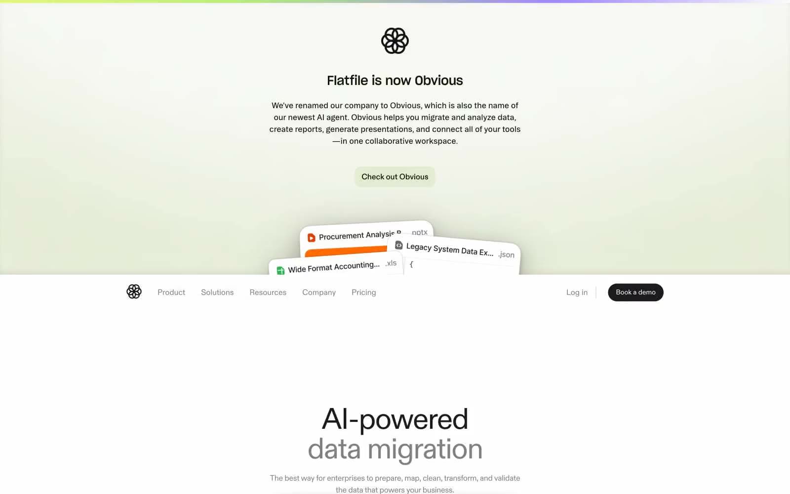 Screenshot of Flatfile