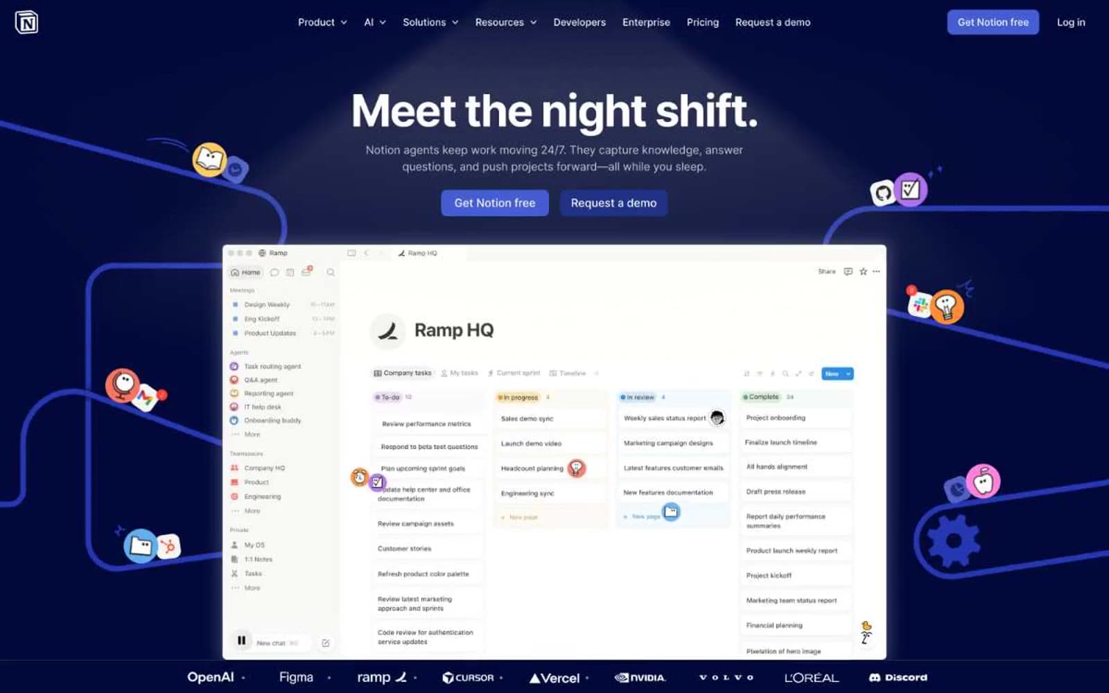Screenshot of Notion