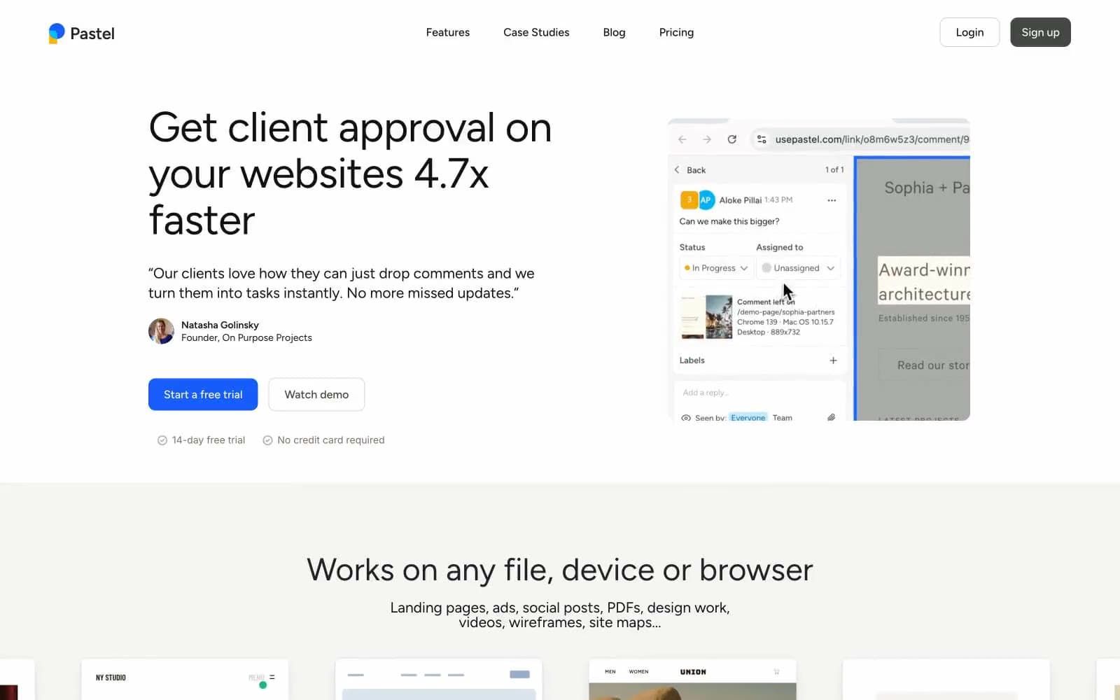 Screenshot of Pastel