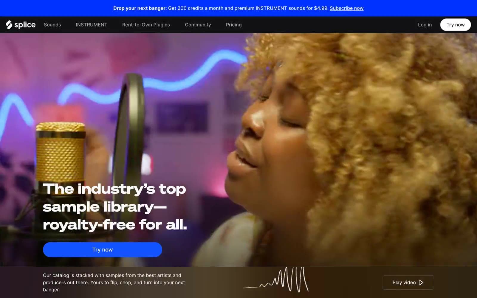 Screenshot of Splice