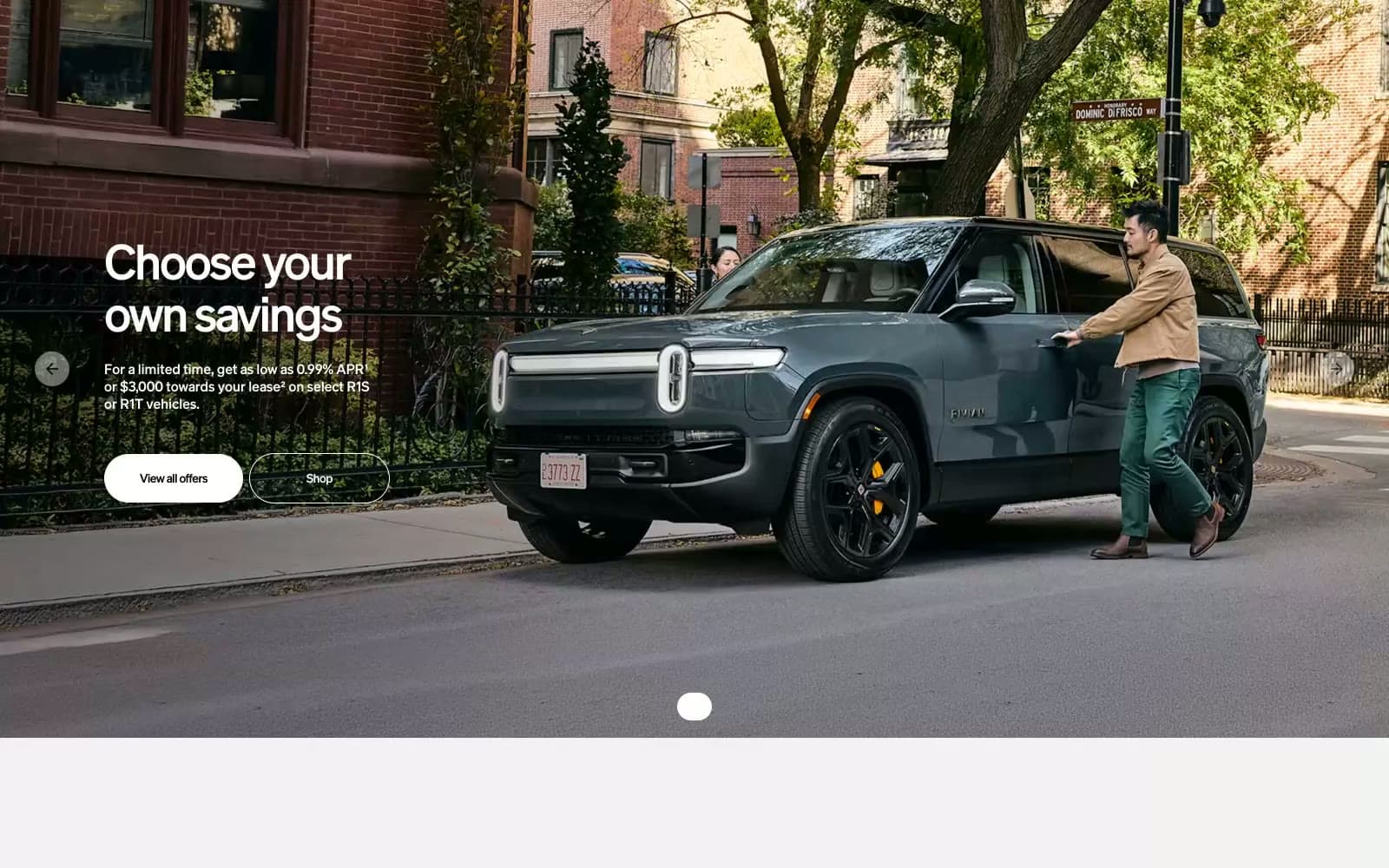Screenshot of Rivian