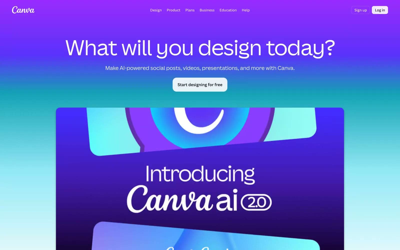 Screenshot of Canva