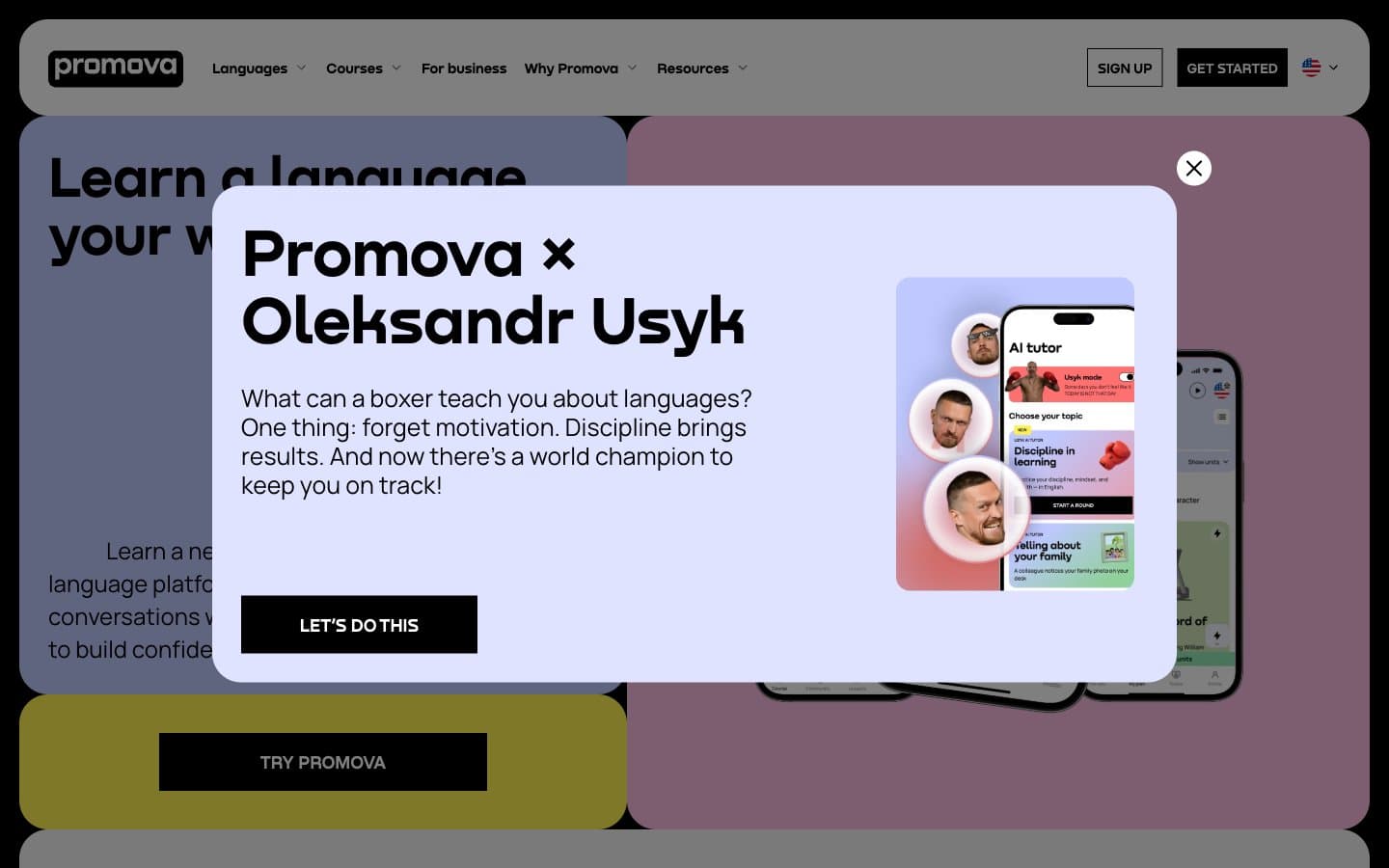 Screenshot of Promova