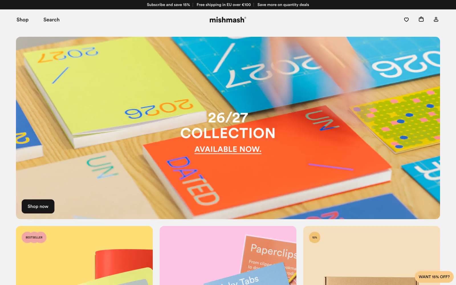 Screenshot of mishmash®