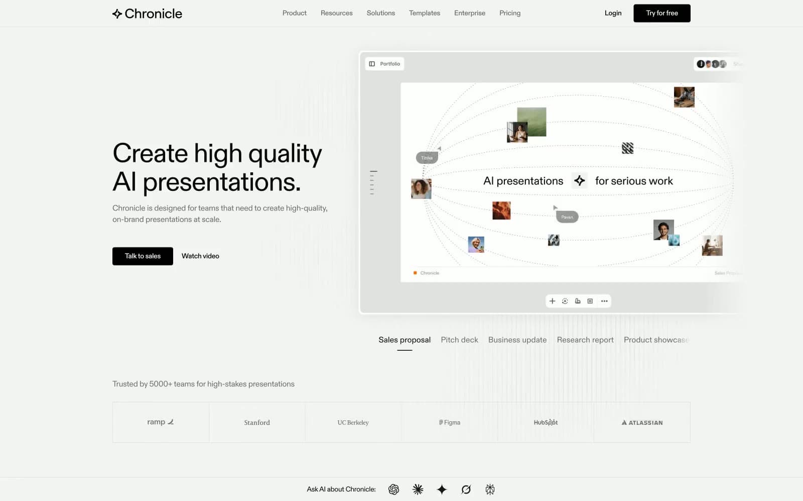 Screenshot of Chronicle