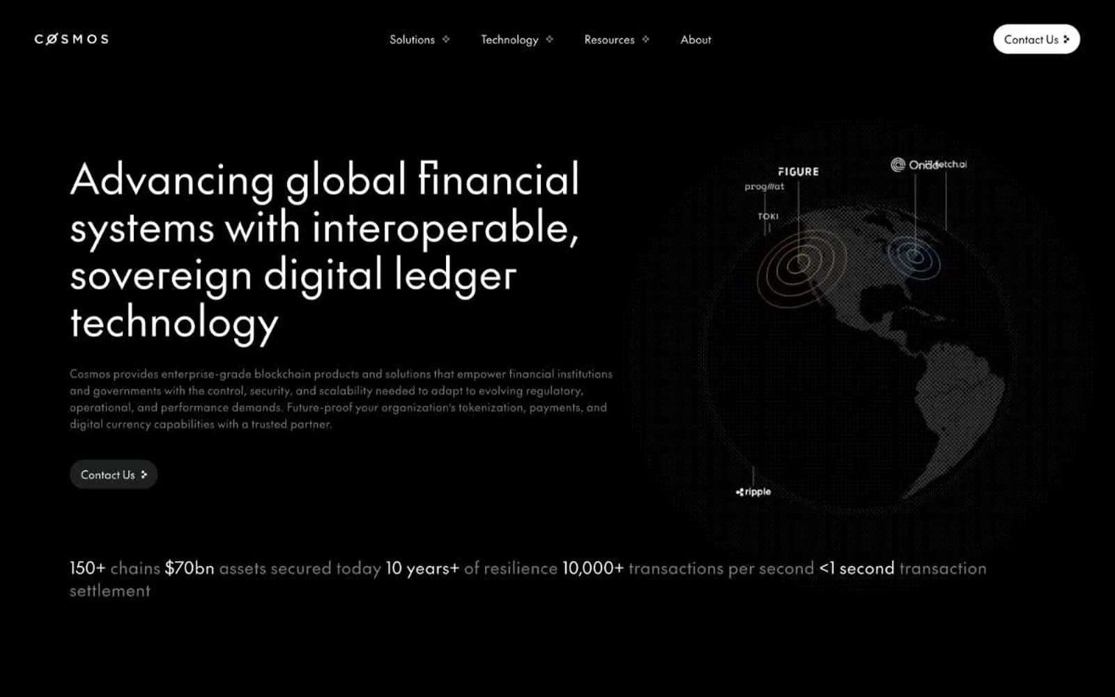 Screenshot of Cosmos Network