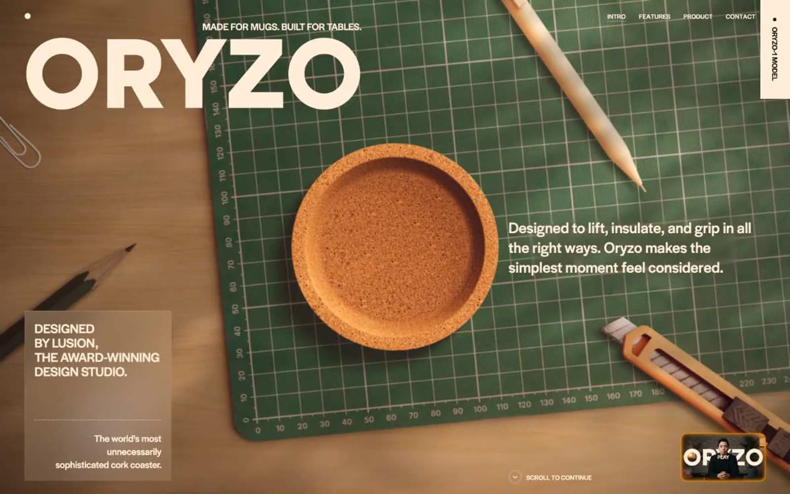 Screenshot of ORYZO AI