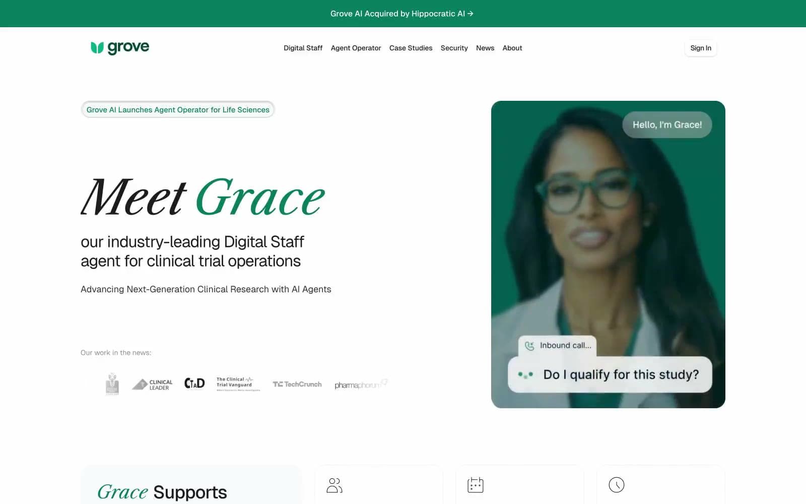 Screenshot of Grove AI