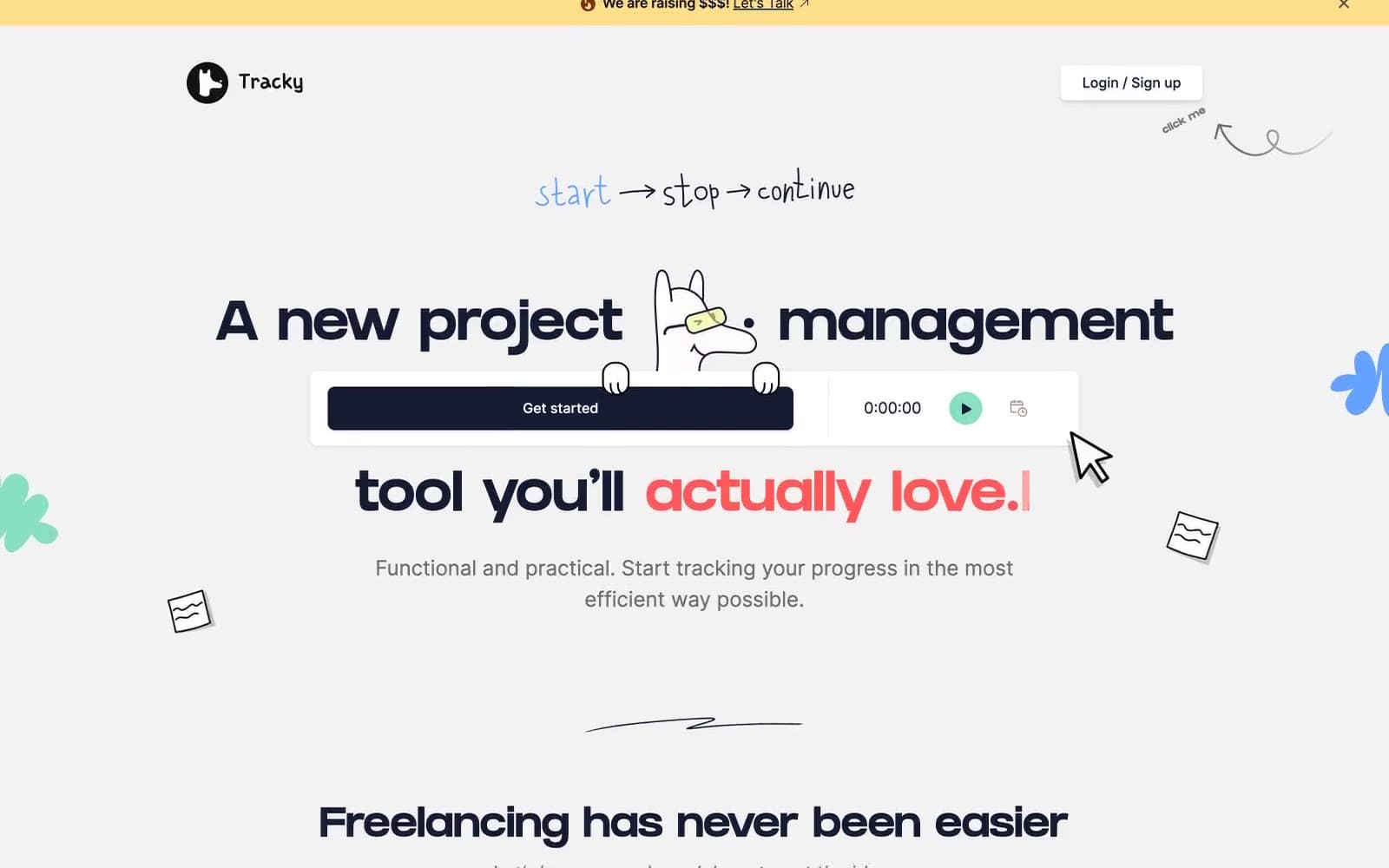 Screenshot of Tracky