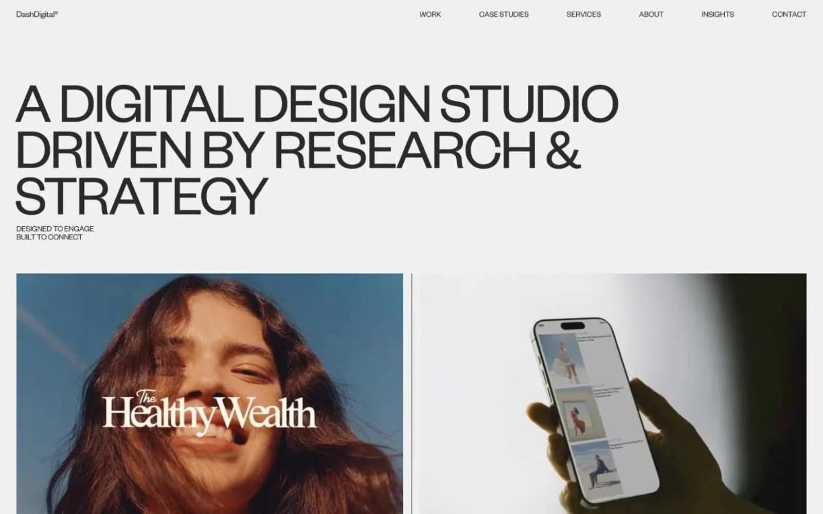 Screenshot of Dash Digital Studio