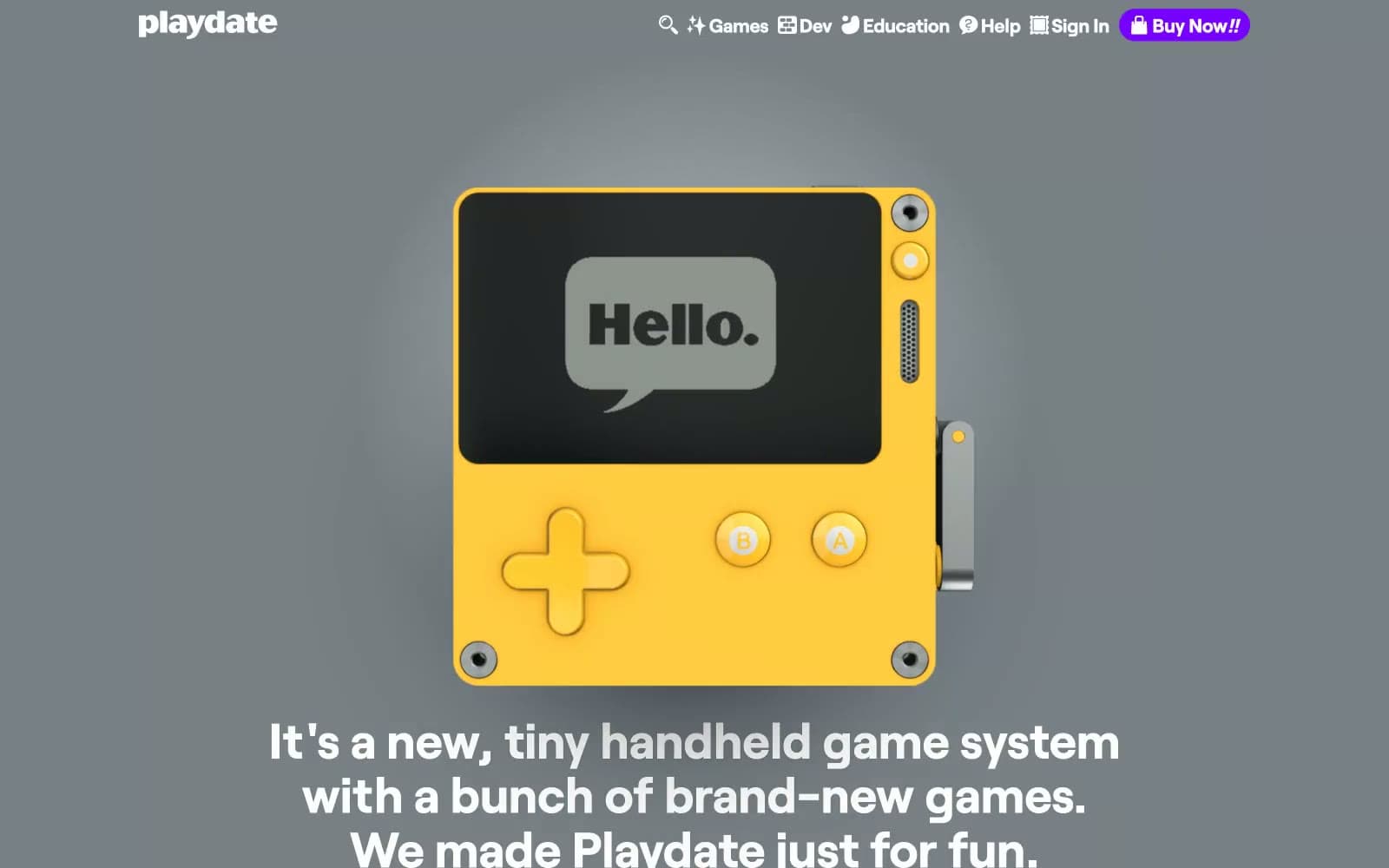 Screenshot of Playdate