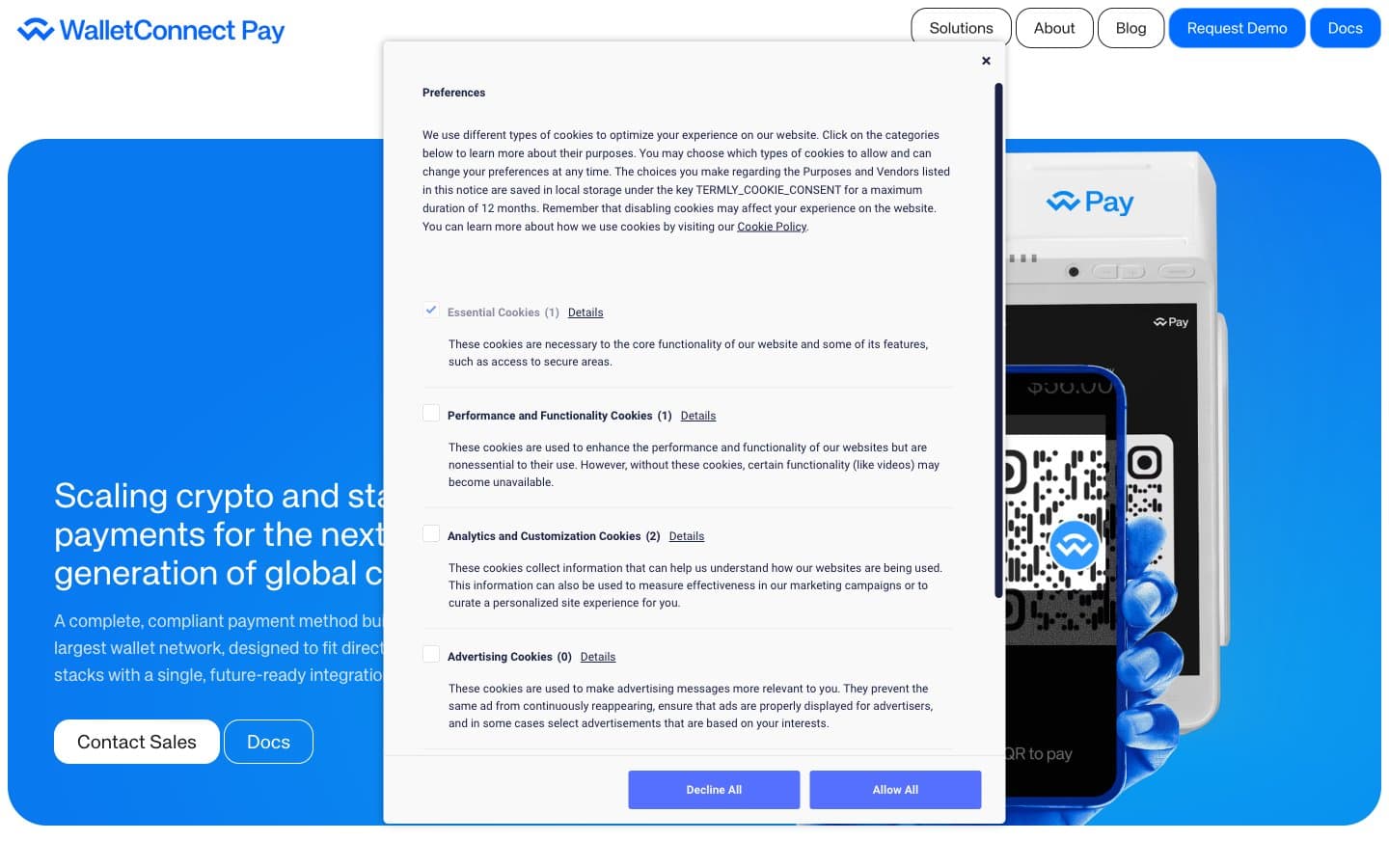 Screenshot of WalletConnect