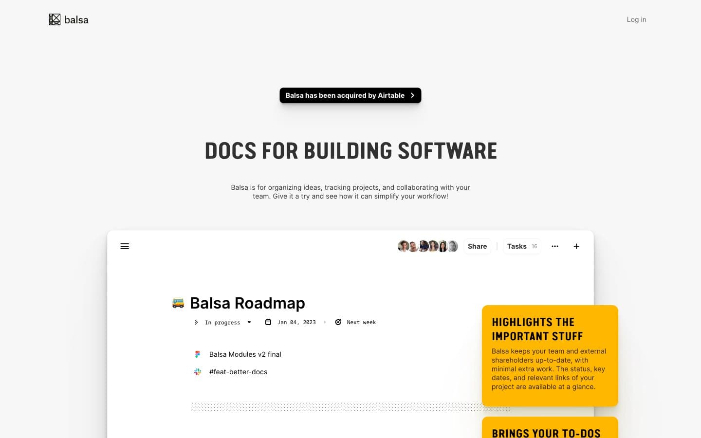 Screenshot of Balsa