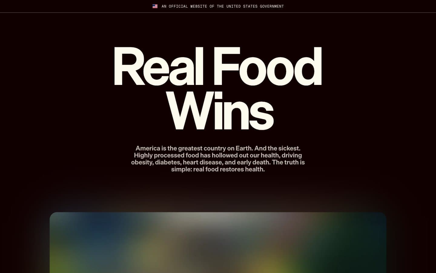 Screenshot of Eat Real Food