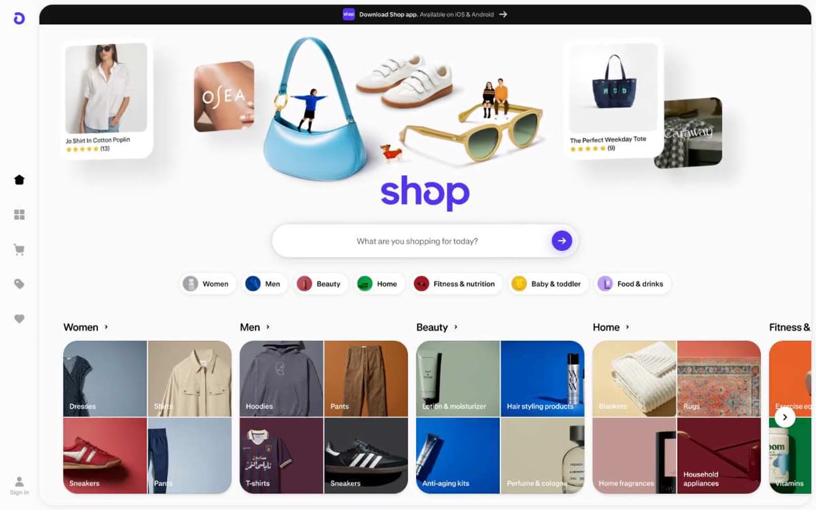 Screenshot of Shop