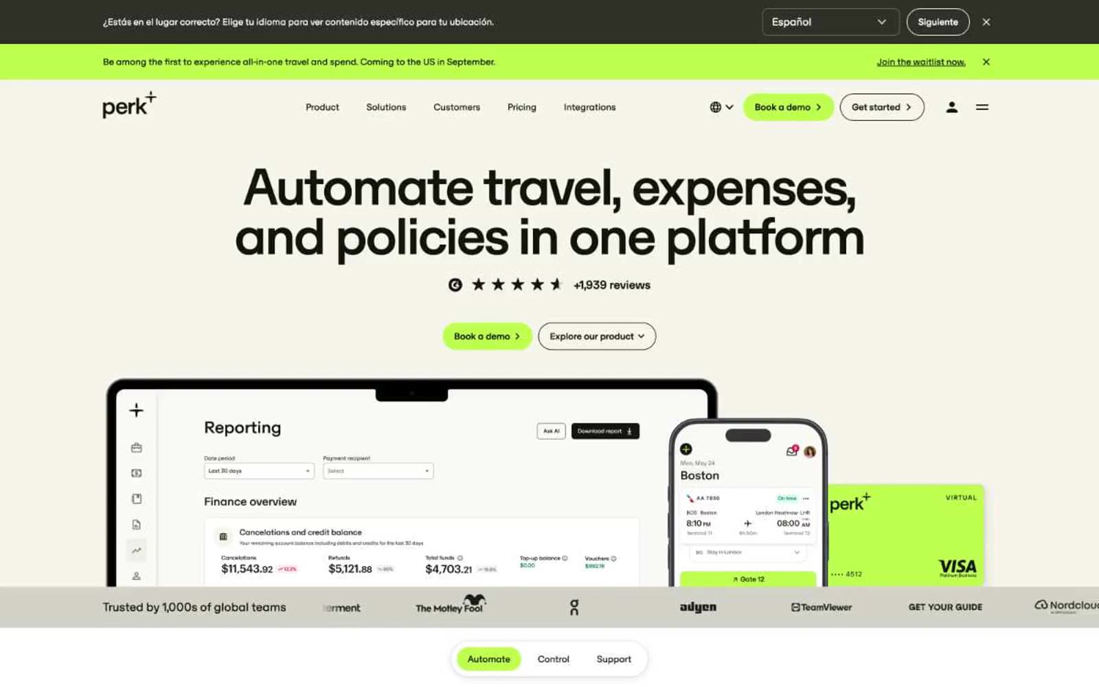 Screenshot of Perk