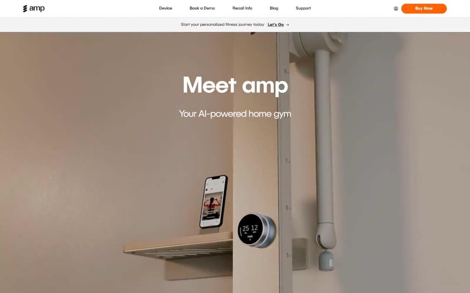 Screenshot of amp