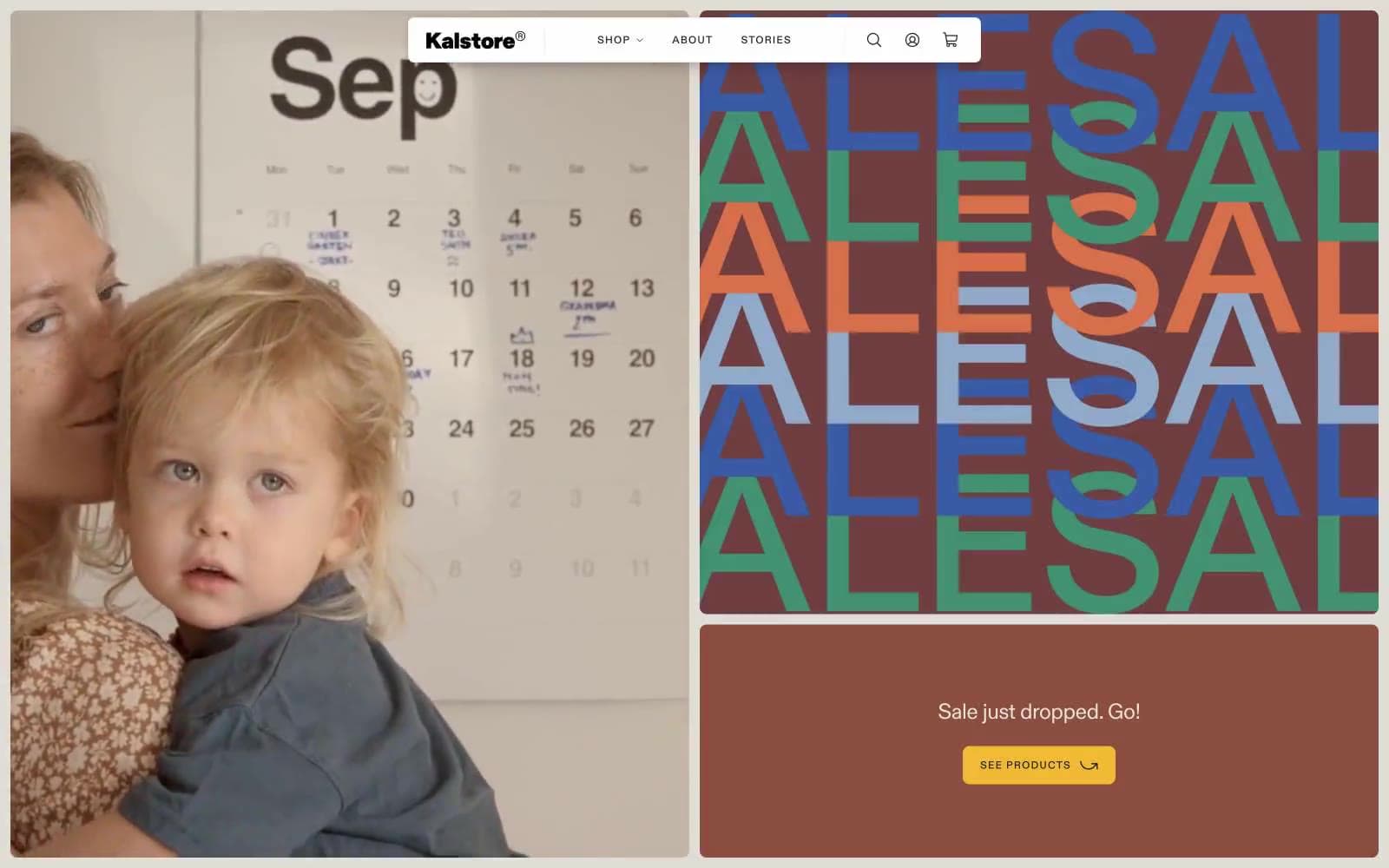 Screenshot of Kalstore®