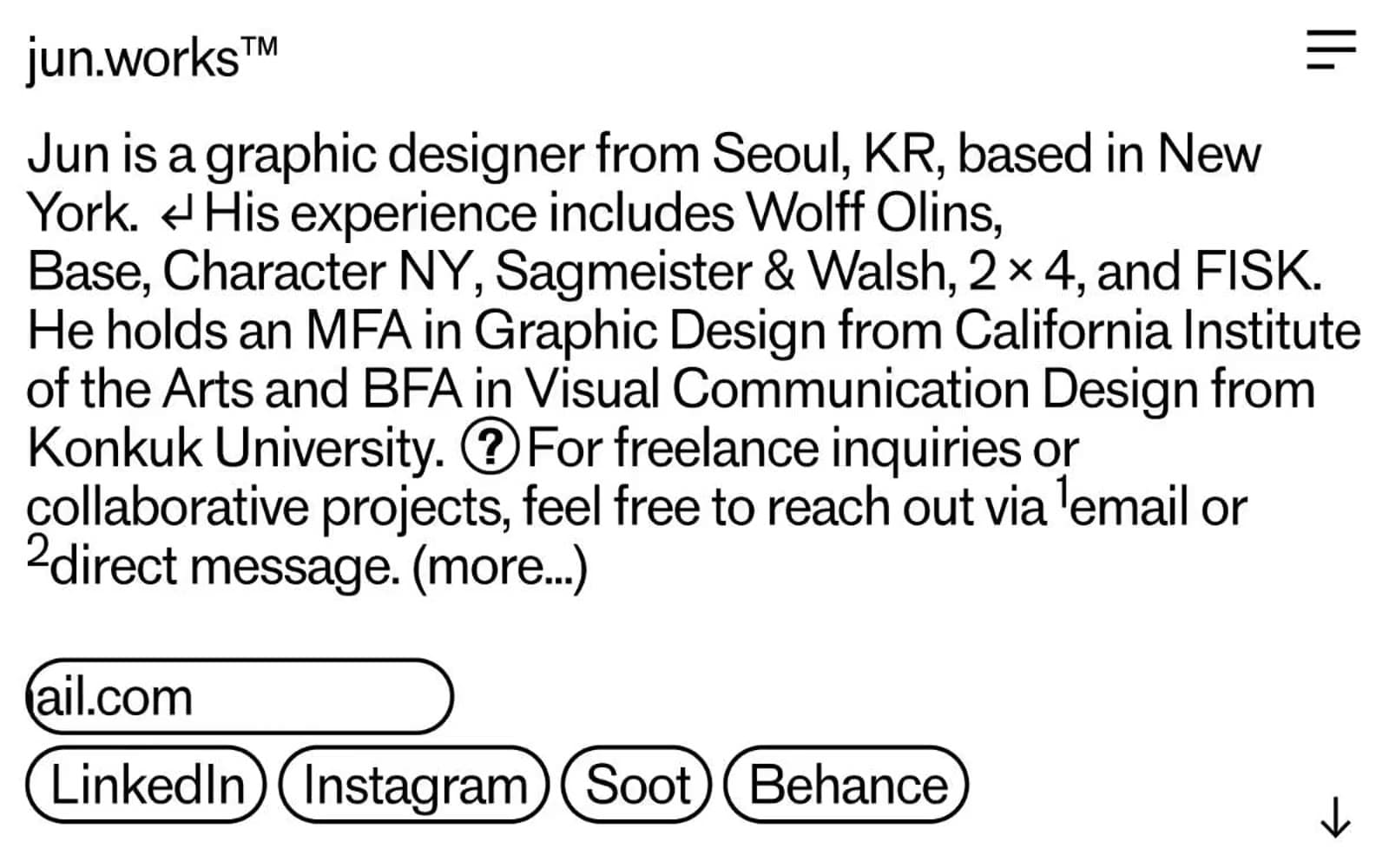 Screenshot of jun.works