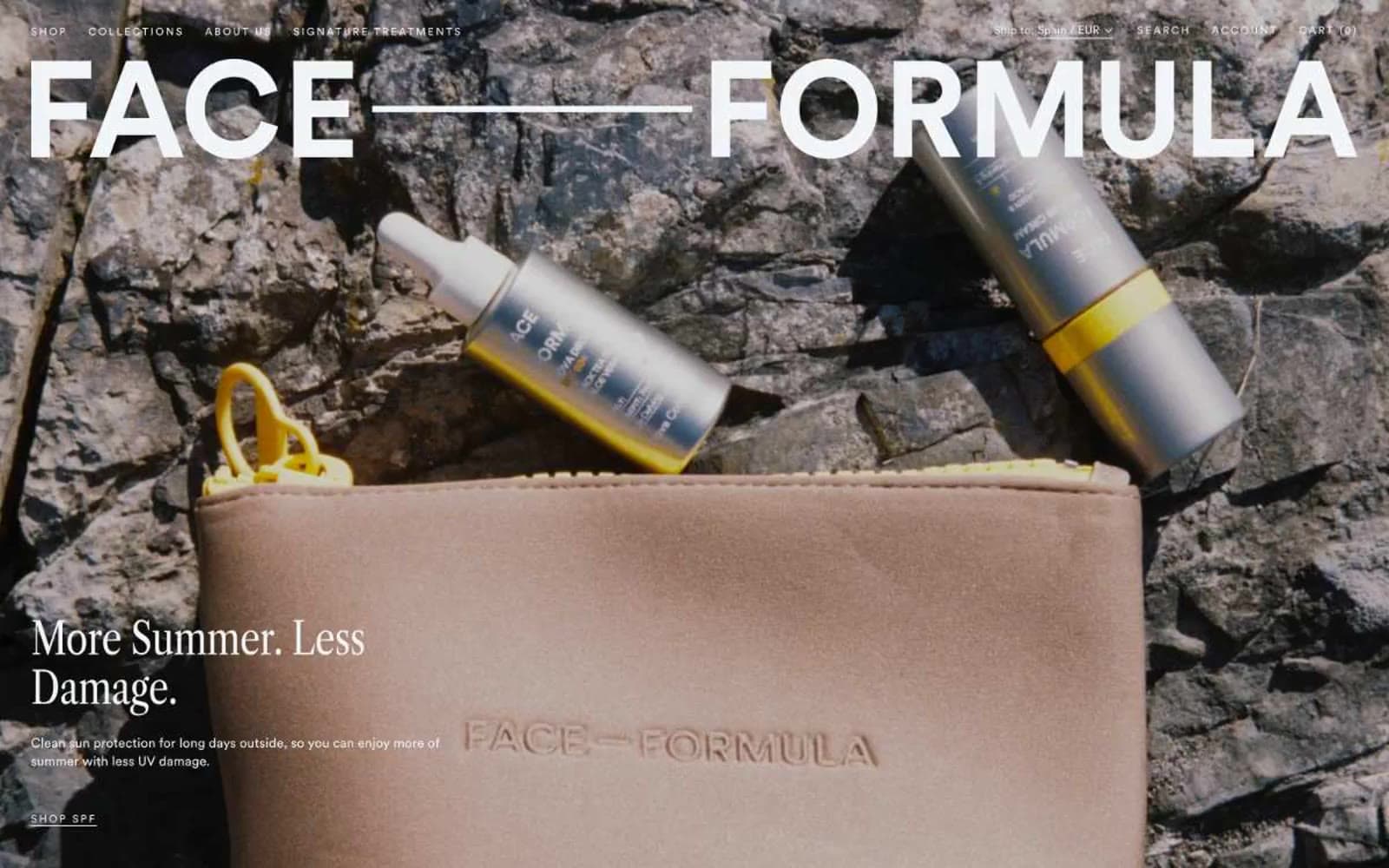 Screenshot of Face Formula