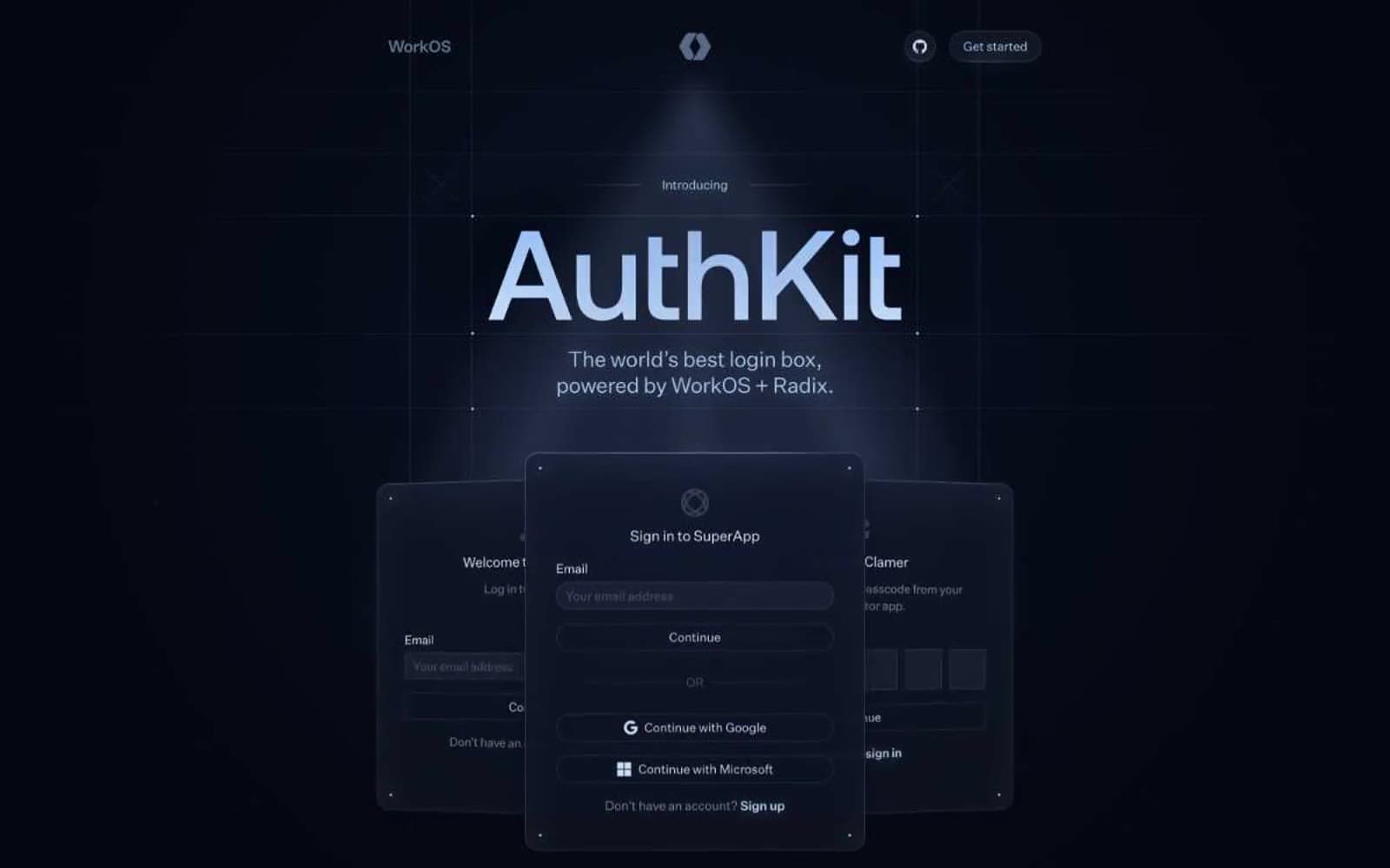 Screenshot of Authkit