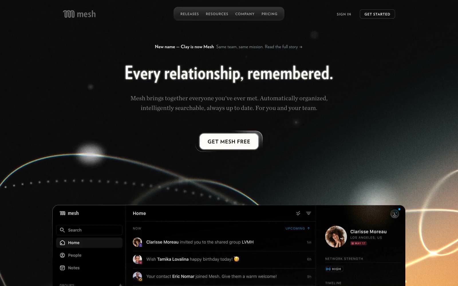 Screenshot of Mesh