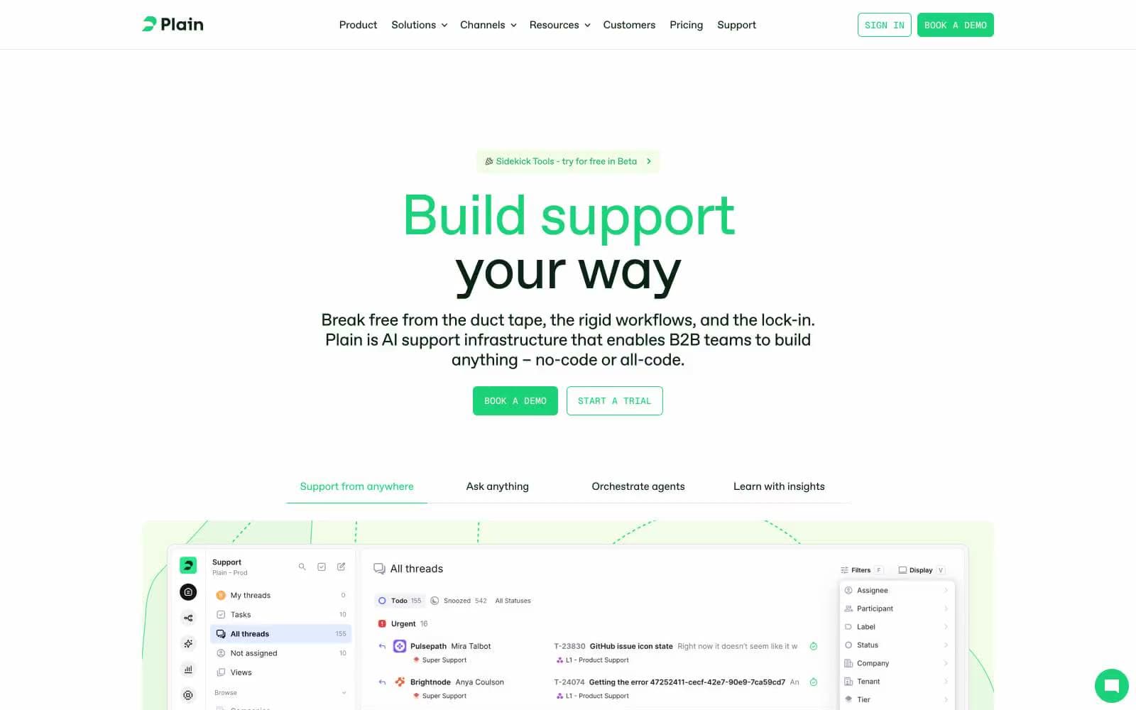 Screenshot of Plain