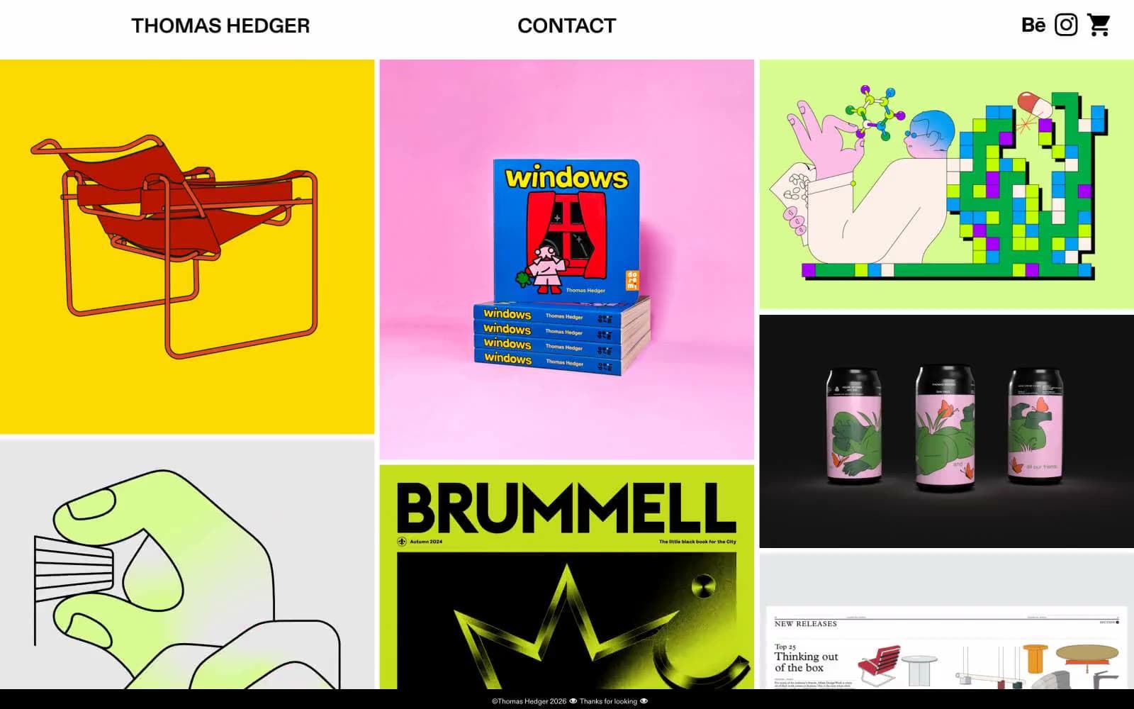 Screenshot of Thomas Hedger