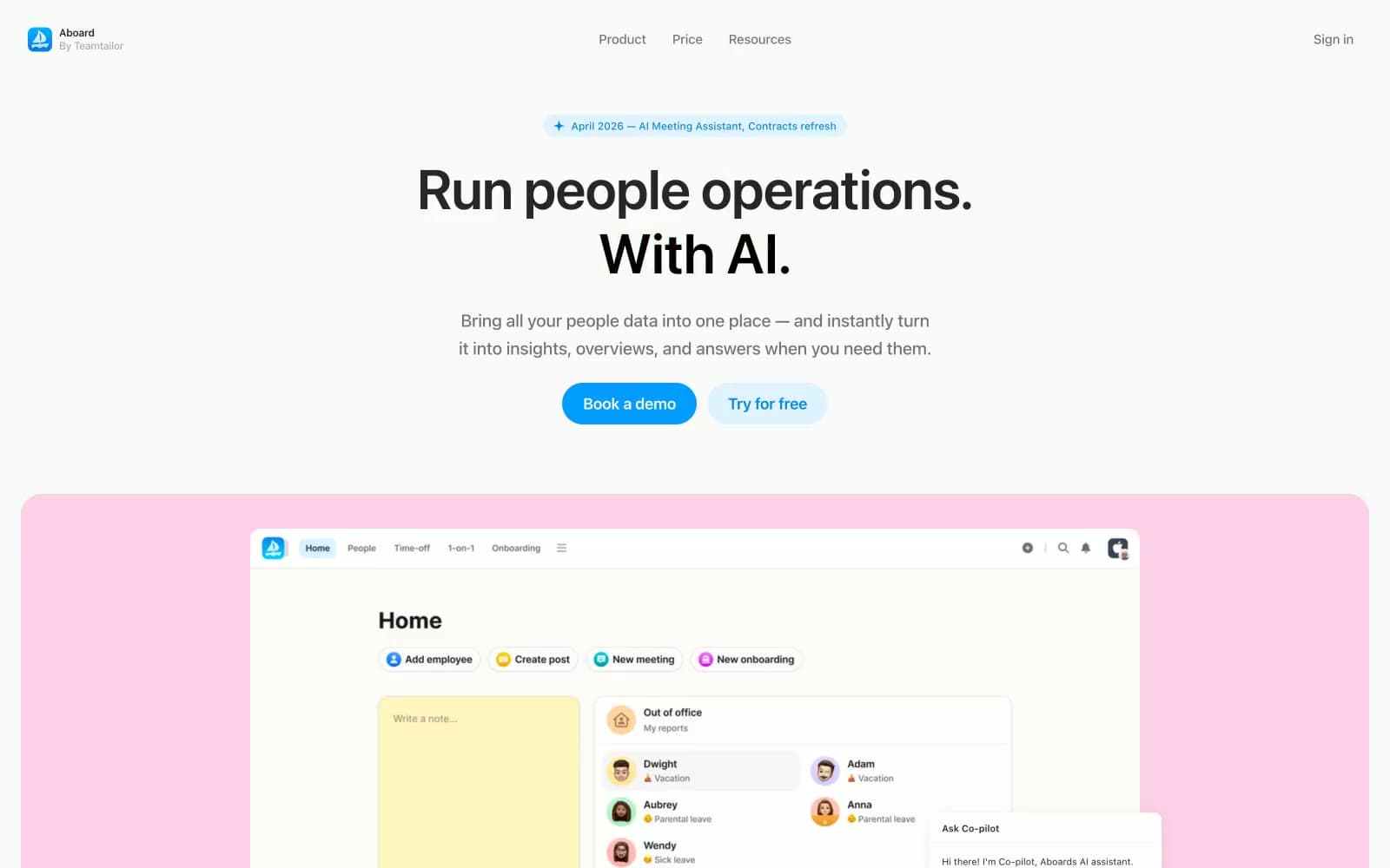 Screenshot of Aboard
