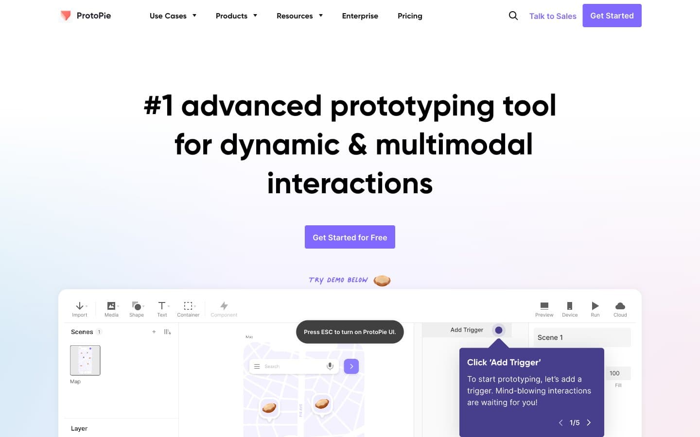 Screenshot of ProtoPie