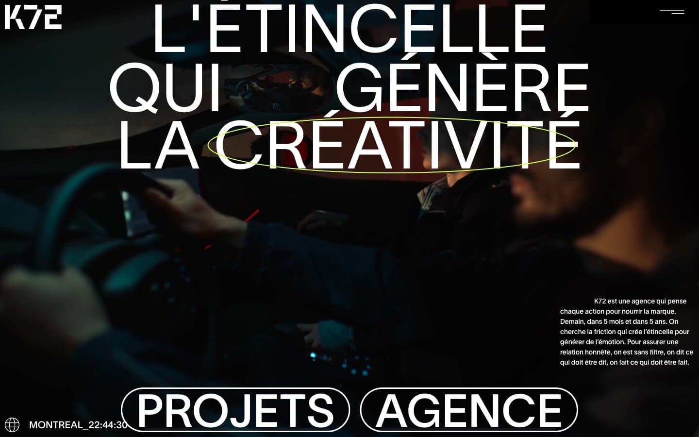 Screenshot of Agence K72