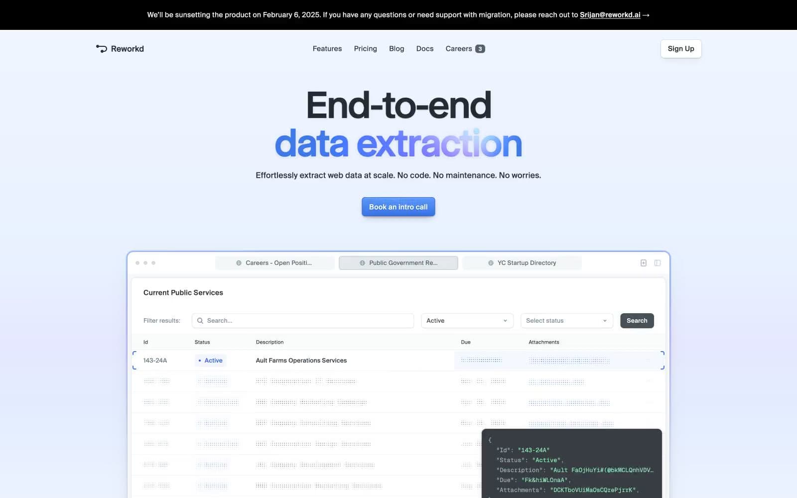Screenshot of Reworkd