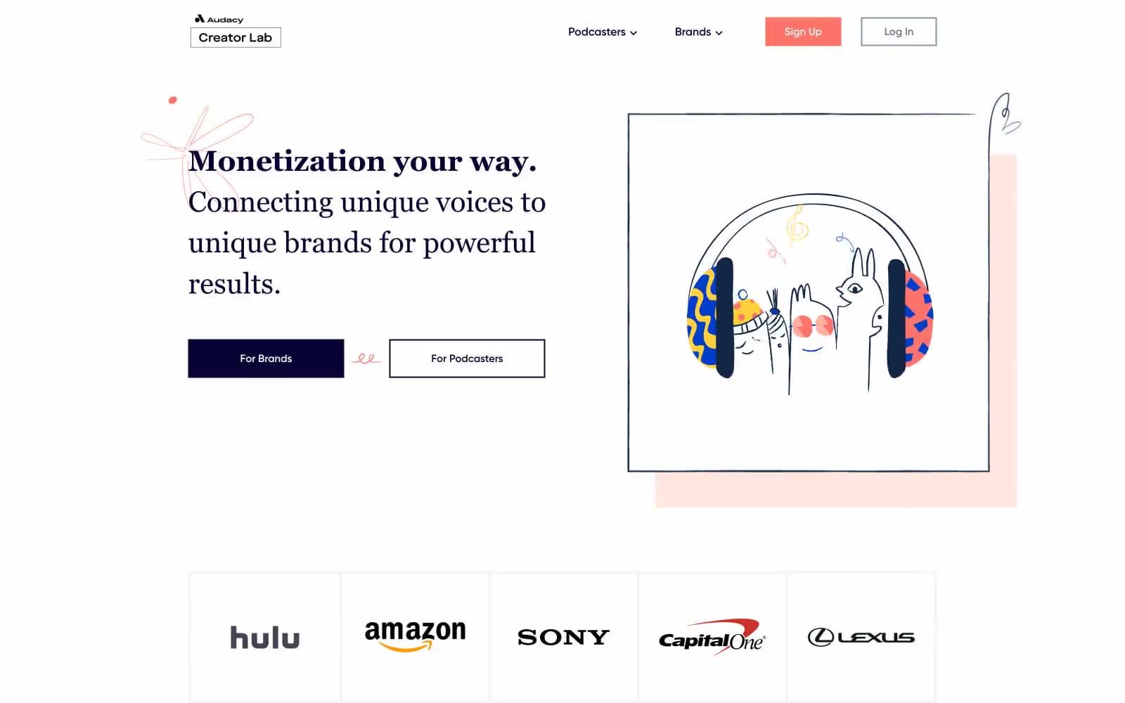 Screenshot of Podcorn