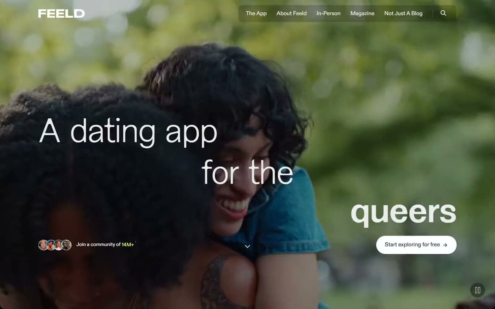 Screenshot of Feeld