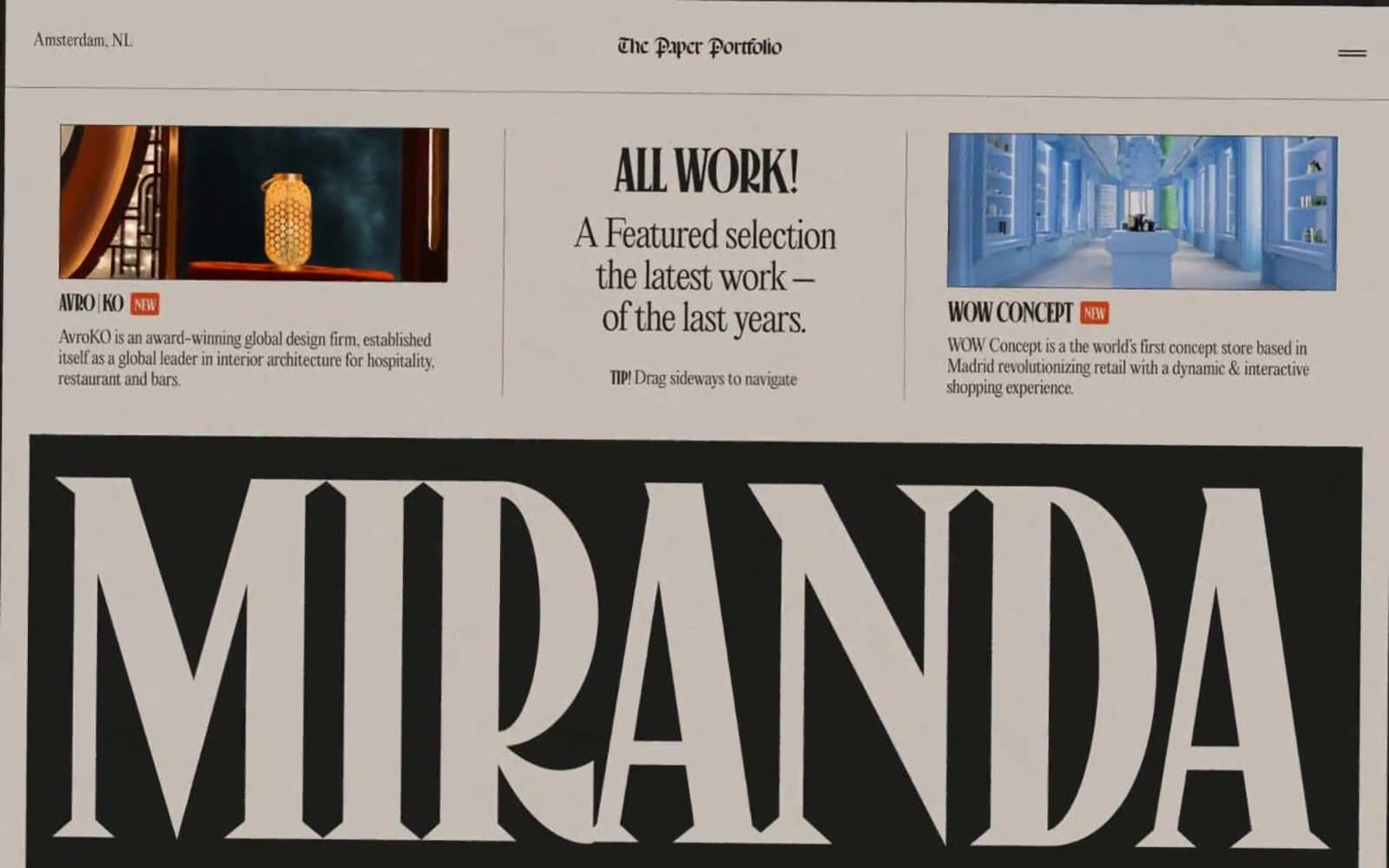 Screenshot of Miranda