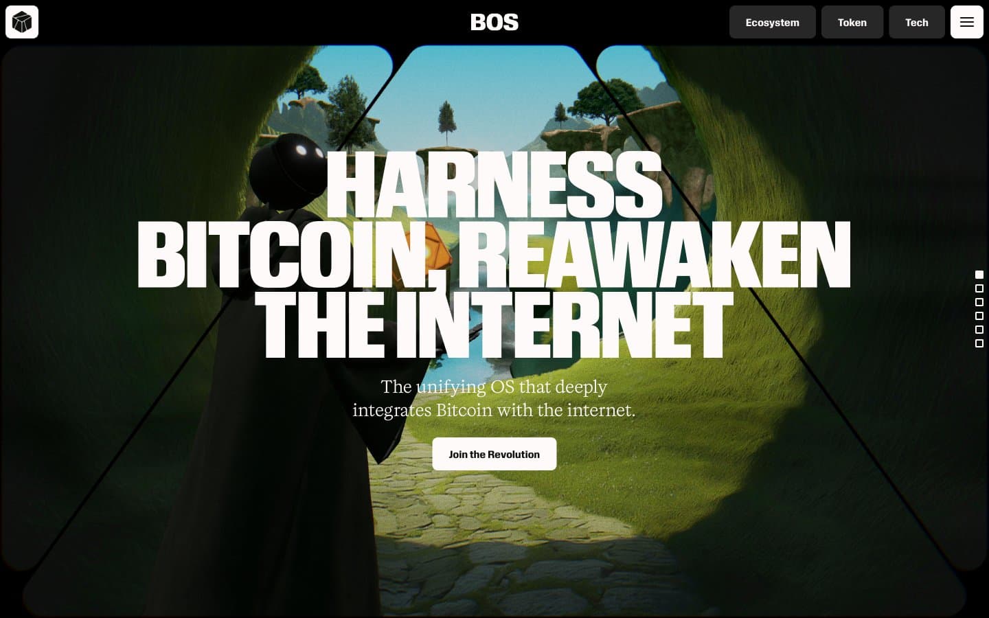 Screenshot of BitcoinOS