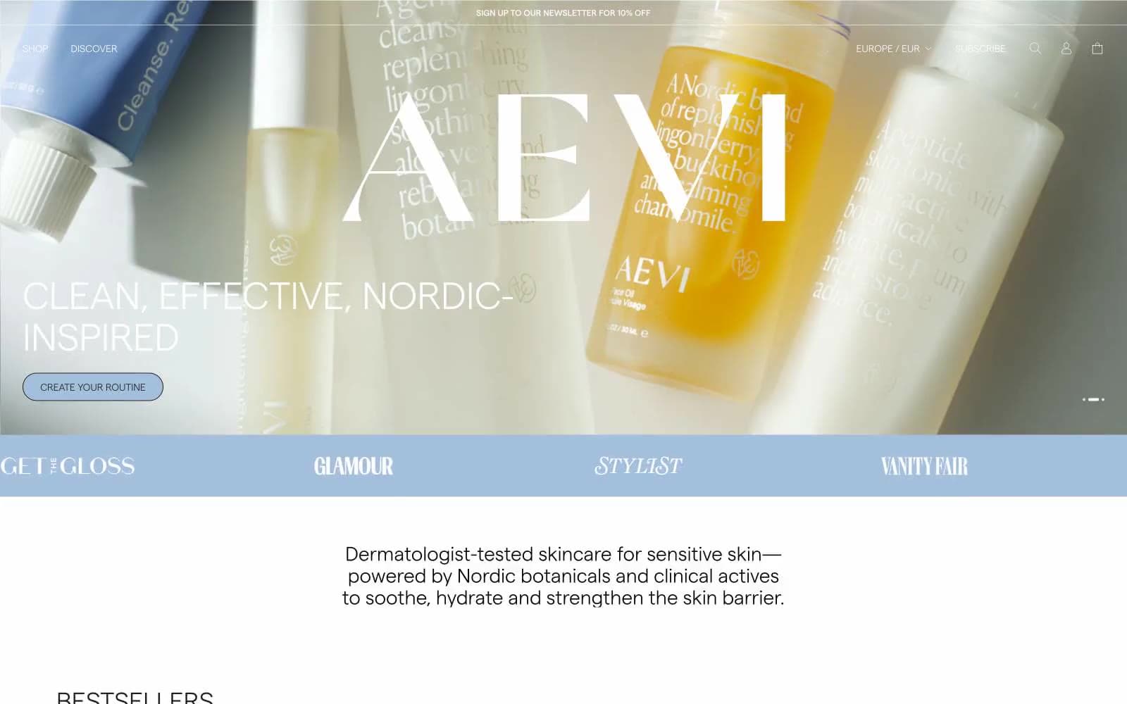 Screenshot of Aevi Wellness