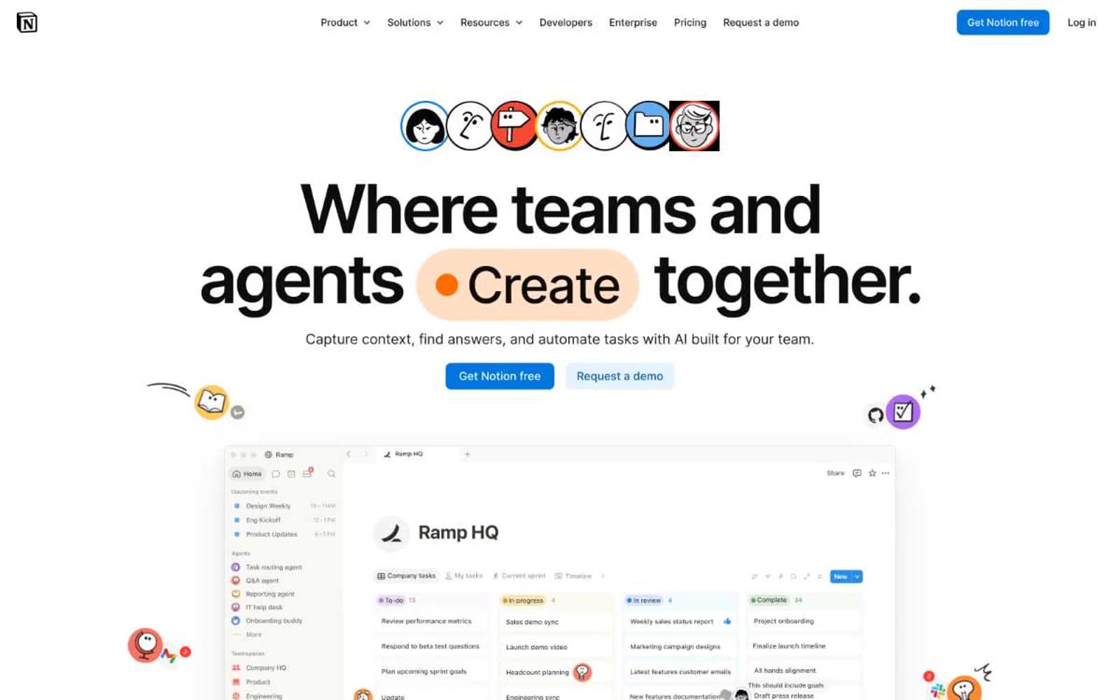 Screenshot of Notion
