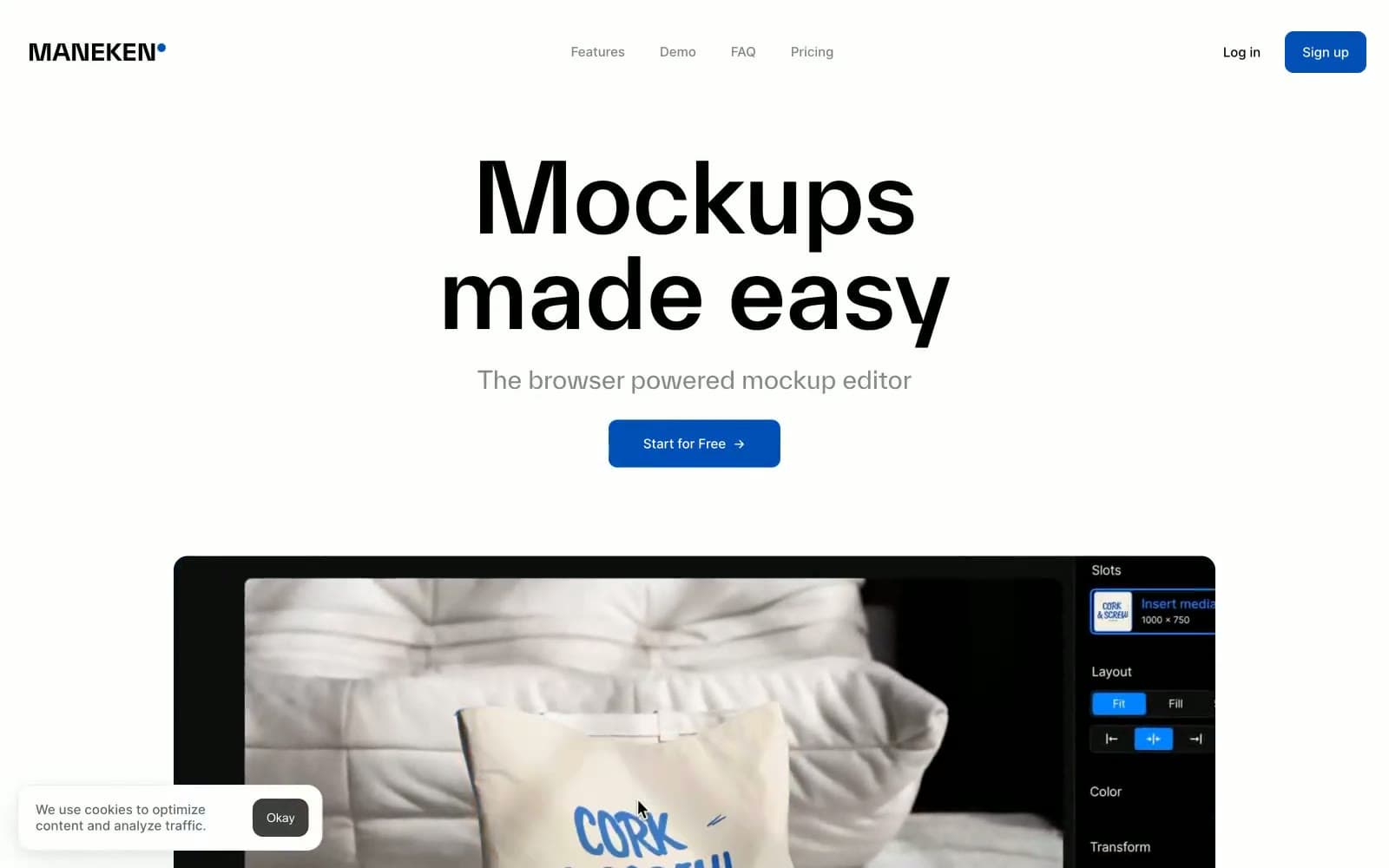 Screenshot of Mockups made easy