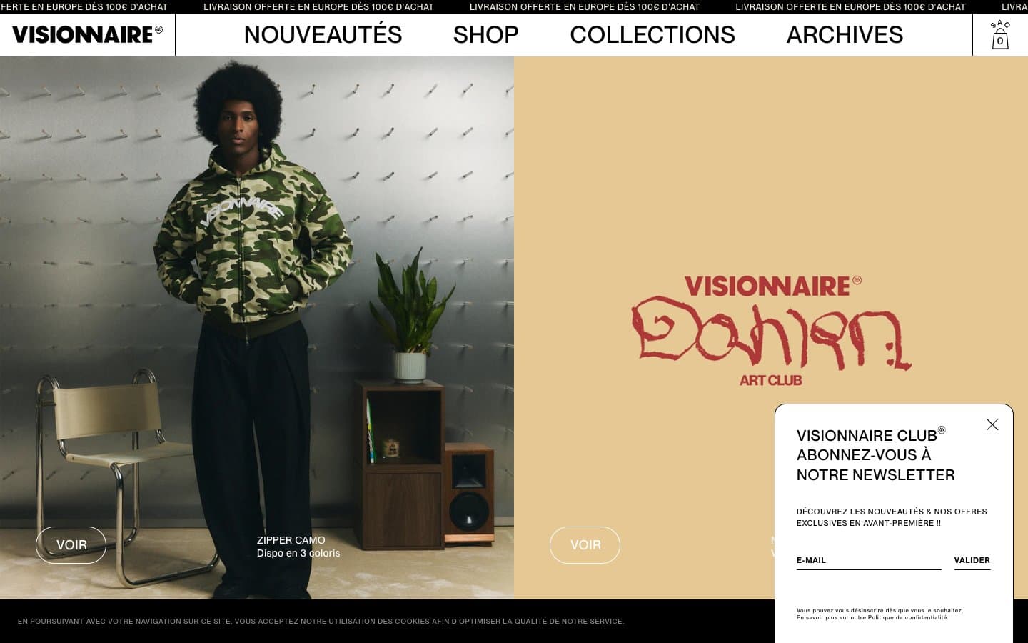 Screenshot of VISIONNAIRE