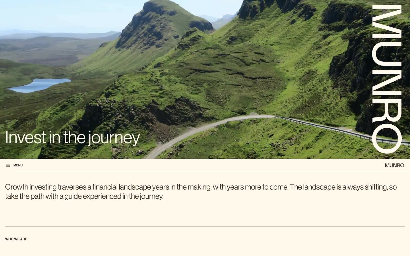 Screenshot of Munro Partners