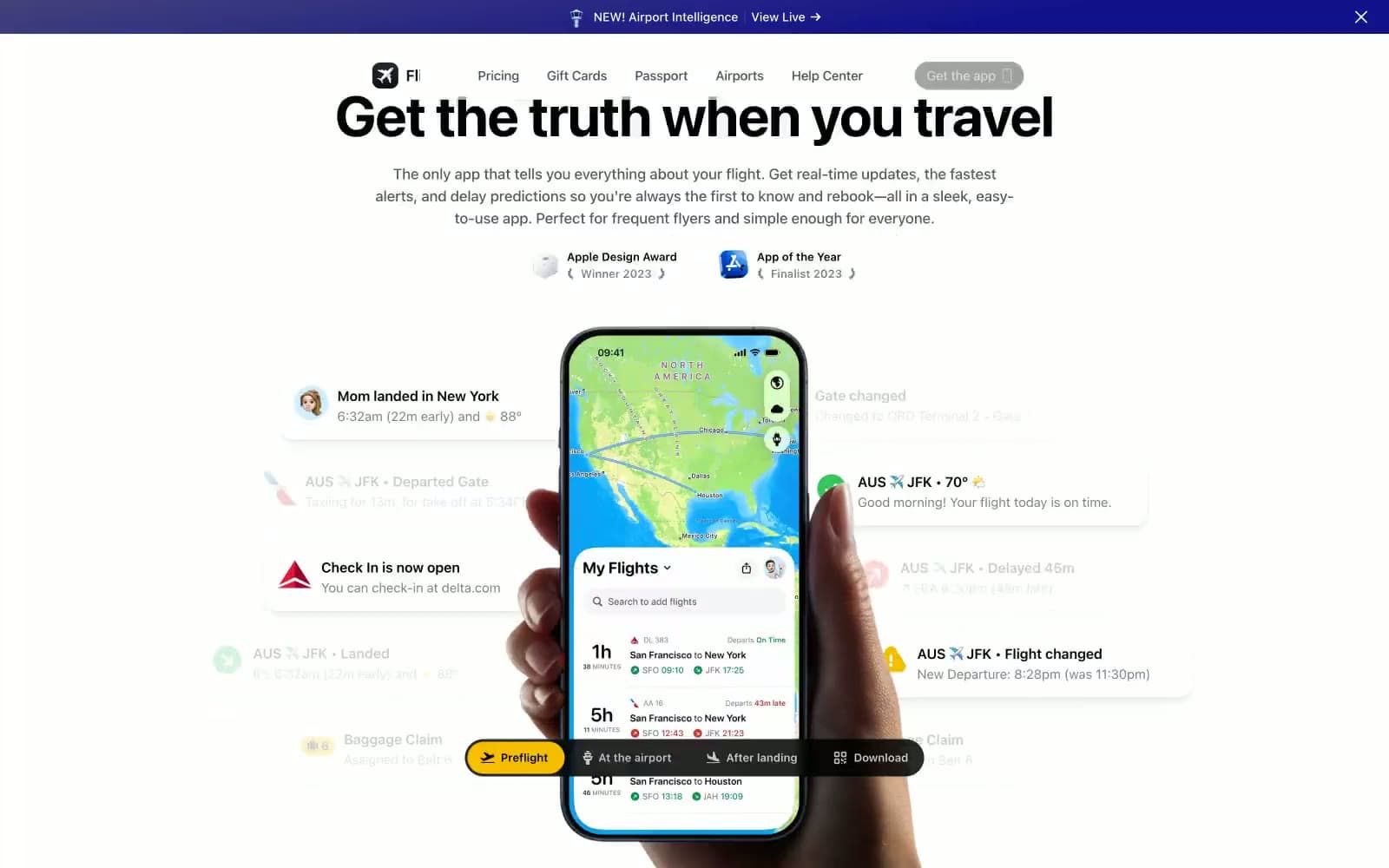 Screenshot of Flighty