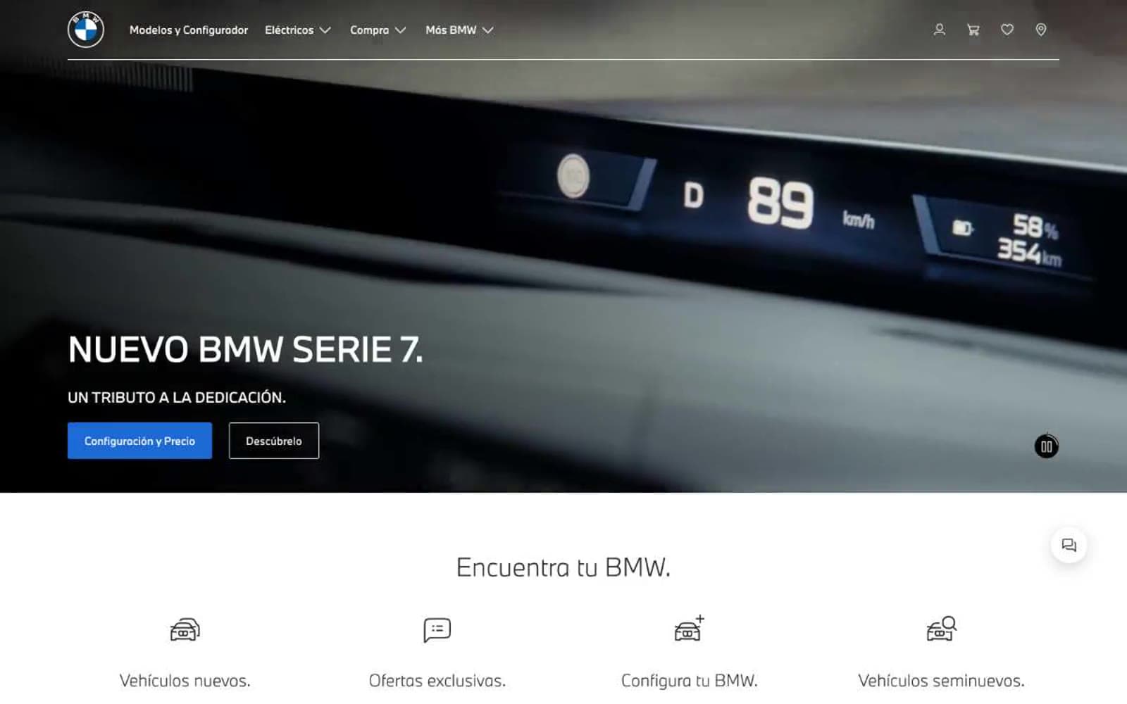 Screenshot of BMW.com