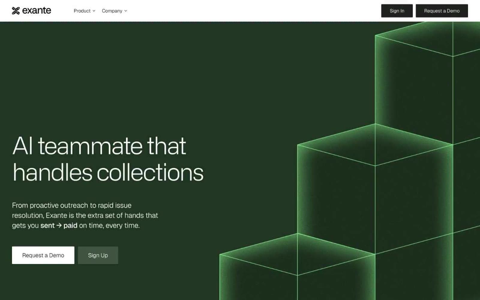 Screenshot of Exante