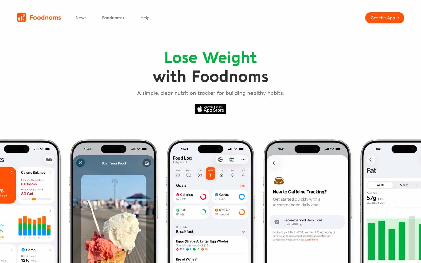 Screenshot of Foodnoms