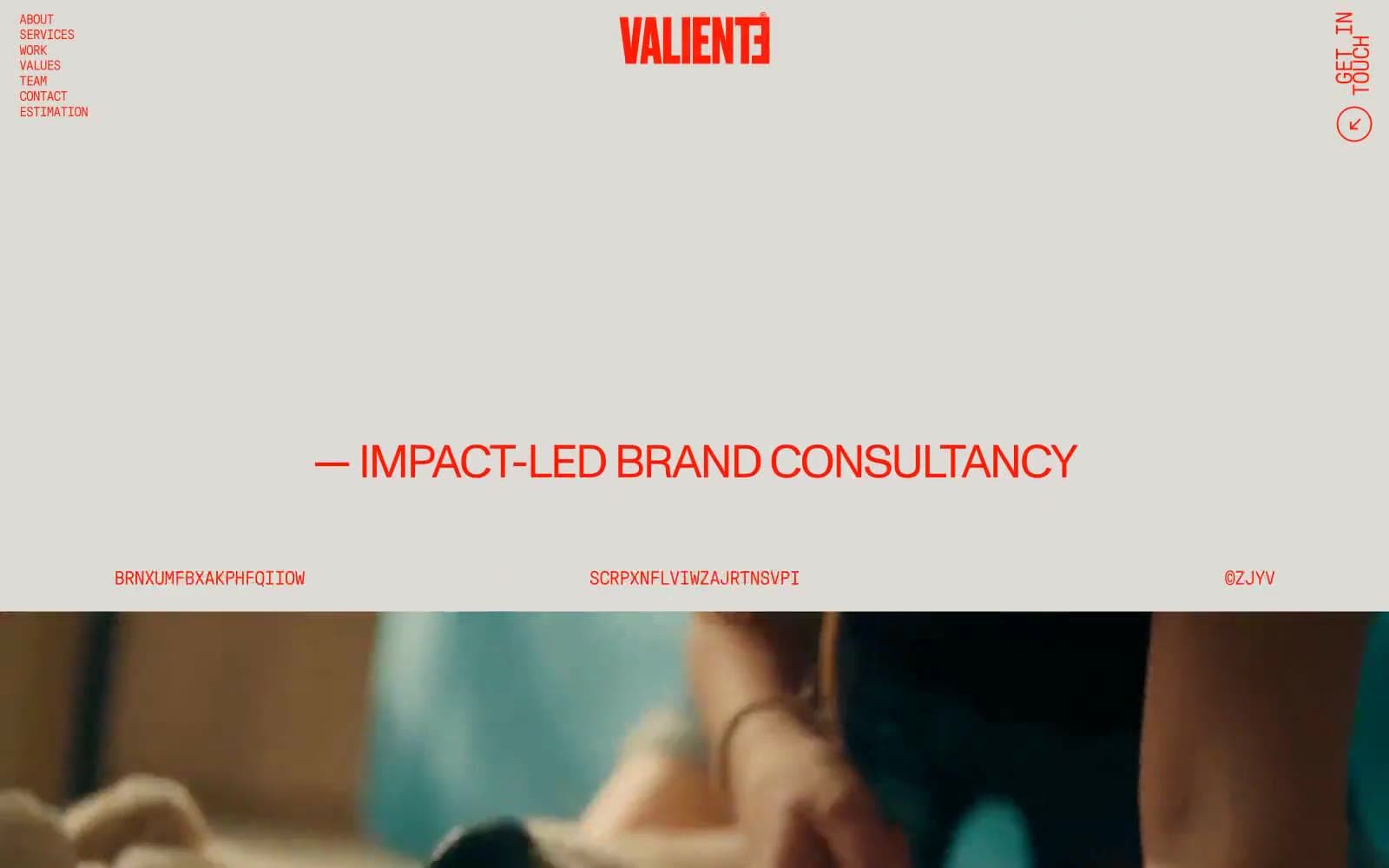 Screenshot of VALIENTE BRANDS